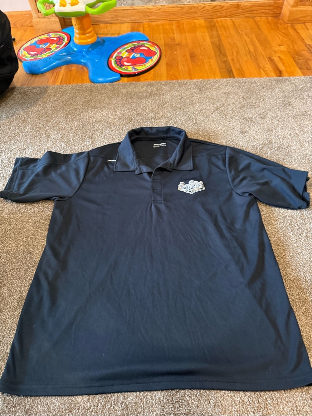 Bauer Black Athletic Pullover with Printed Logo